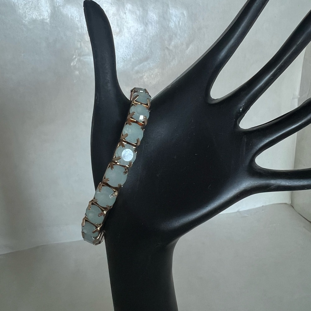 Elegant Gold and Blue Bracelet